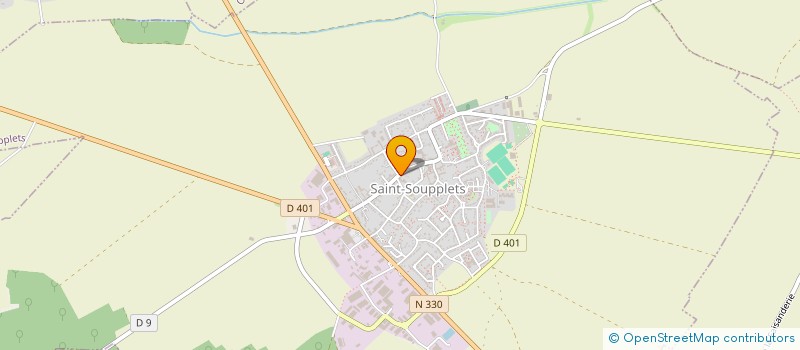 localisation de l'entreprise DE LA BIZIERE  SAINT-SOUPPLETS