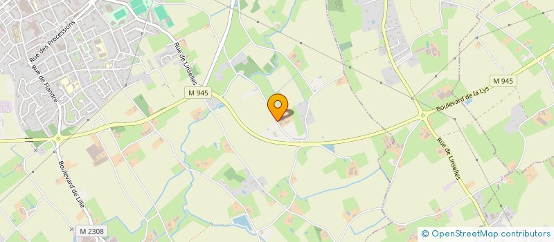 localisation de l'entreprise DE LA BLANCHE BANNIERE à COMINES