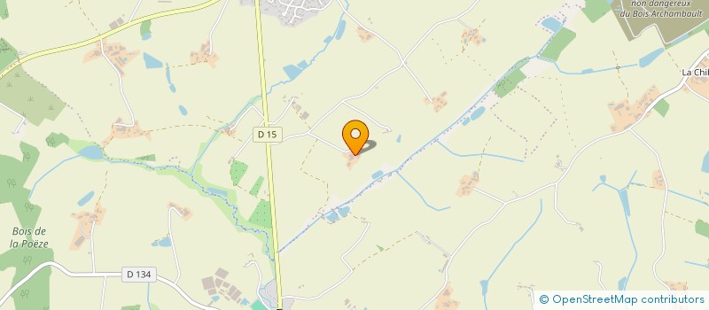 localisation de l'entreprise DE LA BLONIERE à BEAUPREAU-EN-MAUGES