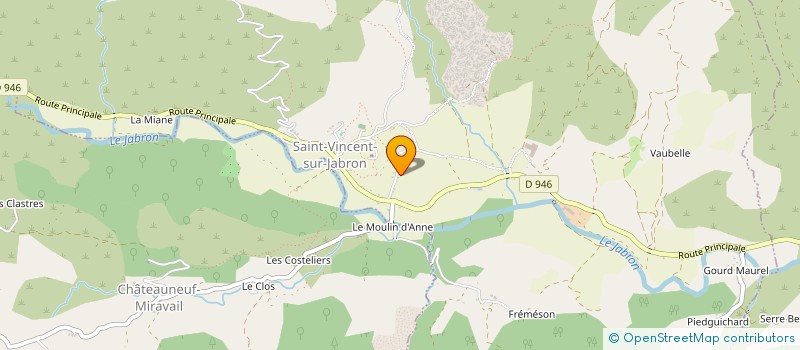 localisation de l'entreprise DE LA BOETIE  SAINT-VINCENT-SUR-JABRON