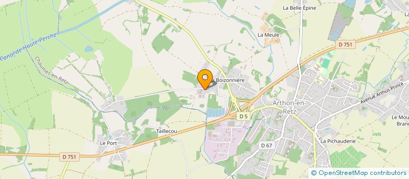 localisation de l'entreprise DE LA BOIZONNIERE à CHAUMES-EN-RETZ