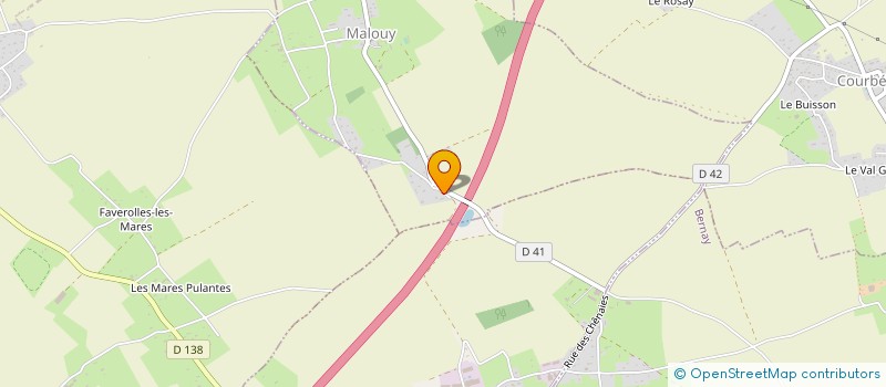 localisation de l'entreprise DE LA BONDE  MALOUY