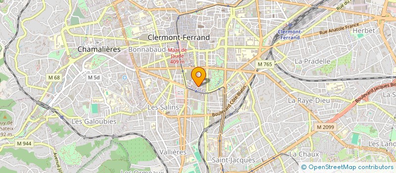 localisation de l'entreprise DE LA BOUCHE A L'OREILLE  CLERMONT-FERRAND