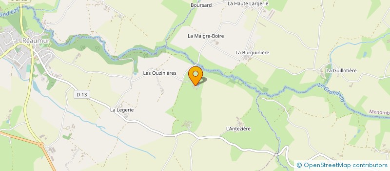 localisation de l'entreprise DE LA BOURDINIERE à REAUMUR