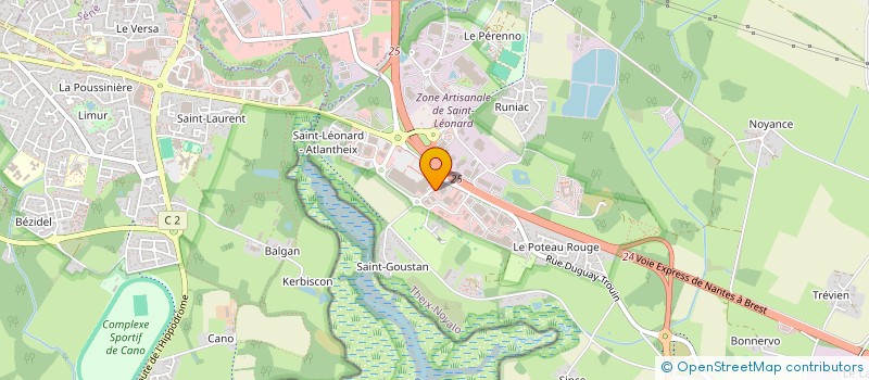 localisation de l'entreprise DE LA BOURDONNAIS  THEIX-NOYALO