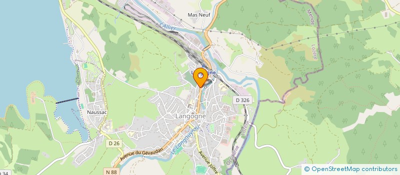 localisation de l'entreprise DE LA BOUTARESSE  LANGOGNE