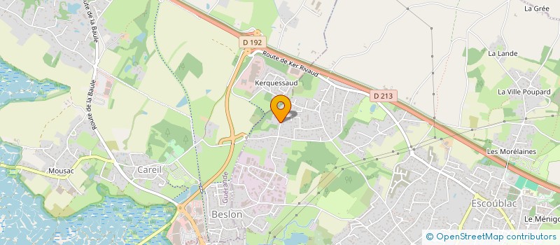 localisation de l'entreprise DE LA BOUTEILLERIE  LA BAULE-ESCOUBLAC