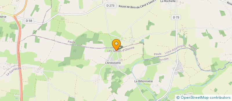 localisation de l'entreprise DE LA BOUTINIERE à LA GARNACHE
