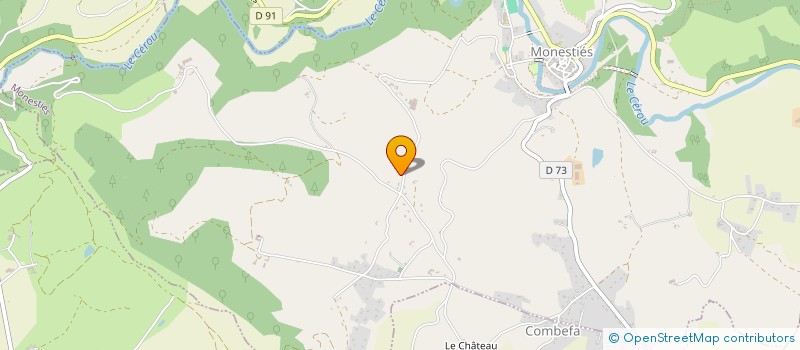 localisation de l'entreprise DE LA BOUYSSE  MONESTIES