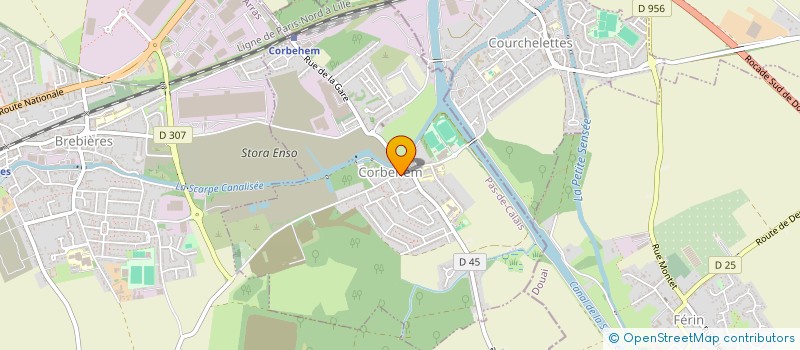 localisation de l'entreprise DE LA BRASSERIE  CORBEHEM