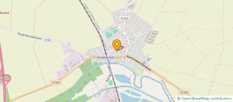 localisation de l'entreprise DE LA BRASSERIE  VILLENEUVE-SUR-AISNE