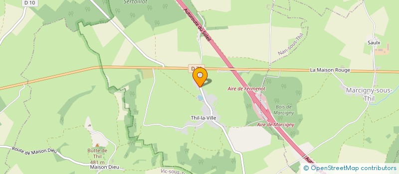 localisation de l'entreprise DE LA BRESSANTE  NAN-SOUS-THIL