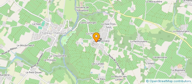 localisation de l'entreprise DE LA BRETONNIERE  MAISDON-SUR-SEVRE