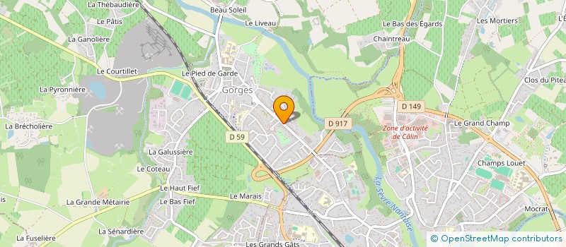 localisation de l'entreprise DE LA BREVINE  GORGES