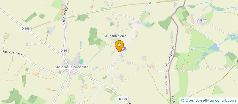 localisation de l'entreprise DE LA BRIDE  NOYANT-VILLAGES