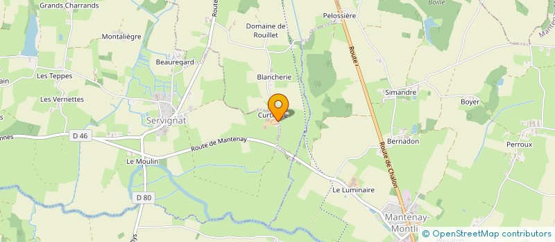 localisation de l'entreprise DE LA BRIE  SAINT-TRIVIER-DE-COURTES