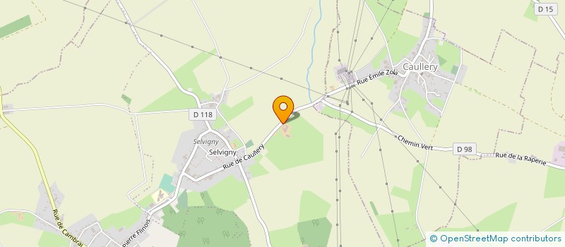 localisation de l'entreprise DE LA BRIQUETTERIE  WALINCOURT-SELVIGNY