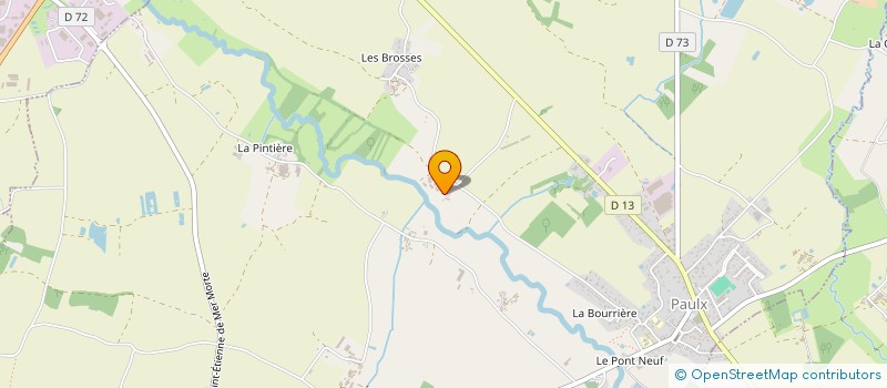 localisation de l'entreprise DE LA BRISSONNIERE à PAULX