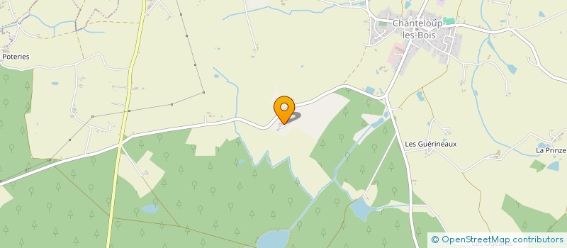 localisation de l'entreprise DE LA BROSSE  CHANTELOUP LES BOIS