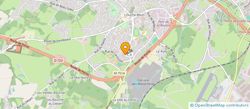 localisation de l'entreprise DE LA BROUSSE 44 à BOUGUENAIS