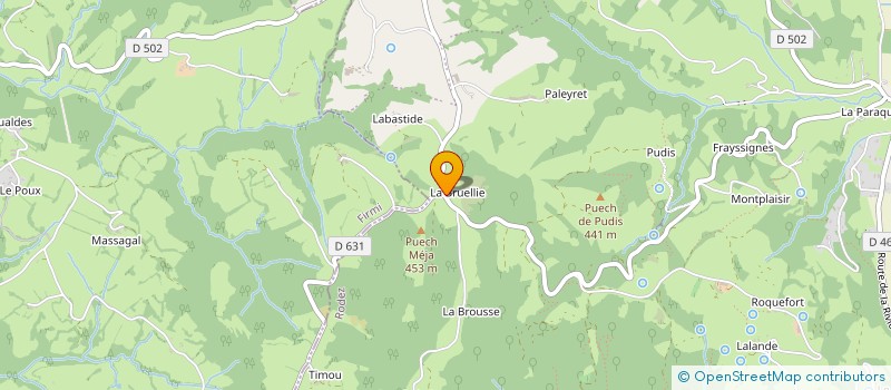 localisation de l'entreprise DE LA BRUELLIE à CONQUES