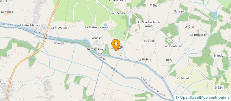 localisation de l'entreprise DE LA BUCHERONETTE à FEGREAC