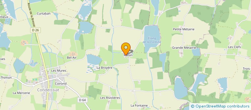 localisation de l'entreprise DE LA BUISSONNIERE à CONDEISSIAT