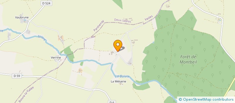 localisation de l'entreprise DE LA CAILLAUDIERE  BOIVRE-LA-VALLEE