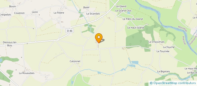 localisation de l'entreprise DE LA CAROLINE à AVESSAC