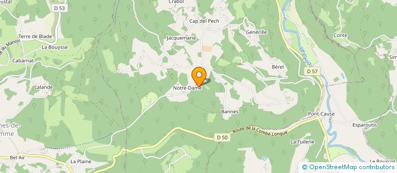 localisation de l'entreprise DE LA CARRIERE  NABIRAT