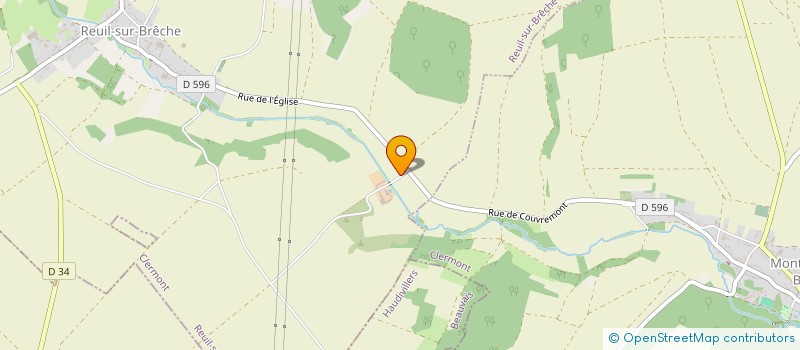localisation de l'entreprise DE LA CARRIERE 96  REUIL-SUR-BRECHE