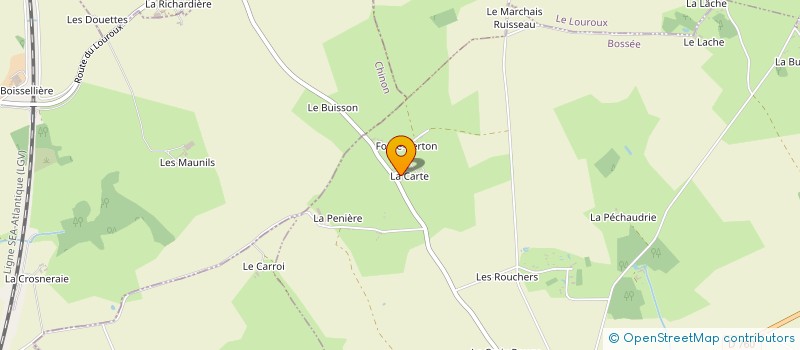 localisation de l'entreprise DE LA CARTE à BOSSEE