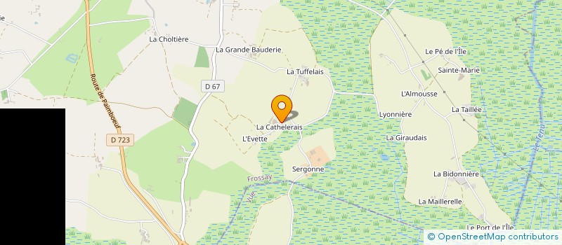 localisation de l'entreprise DE LA CATHELLERAIS à FROSSAY