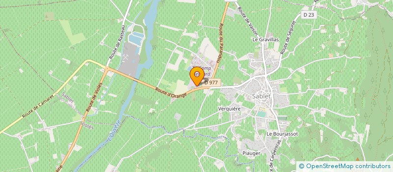 localisation de l'entreprise DE LA CAVE AU CELLIER  SABLET