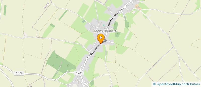 localisation de l'entreprise DE LA CAVEE  MONS-BOUBERT