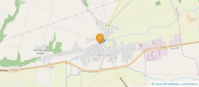 localisation de l'entreprise DE LA CERISERAIE  MARCILLOLES