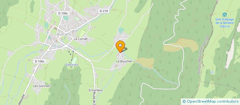 localisation de l'entreprise DE LA CERISIERE à AUTRANS-MEAUDRE EN VERCORS