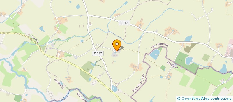 localisation de l'entreprise DE LA CHABOSSIERE  LES CERQUEUX