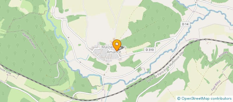 localisation de l'entreprise DE LA CHAINEE à MAIZIERES-SUR-AMANCE