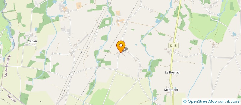 localisation de l'entreprise DE LA CHAINTRE  FAY-DE-BRETAGNE