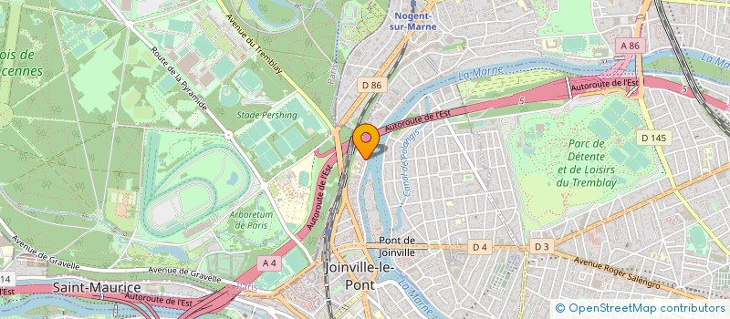 localisation de l'entreprise DE LA CHAISE ET VIAT MIROITIERS à JOINVILLE-LE-PONT