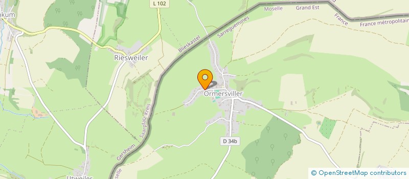 localisation de l'entreprise DE LA CHANCE  ORMERSVILLER