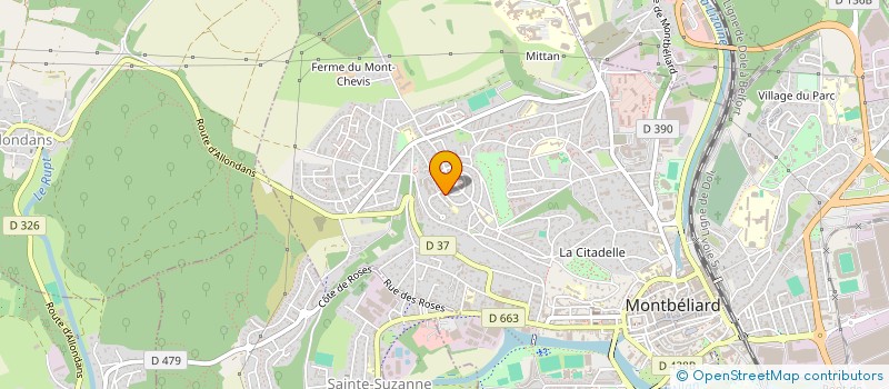 localisation de l'entreprise DE LA CHAPELLE 2  MONTBELIARD