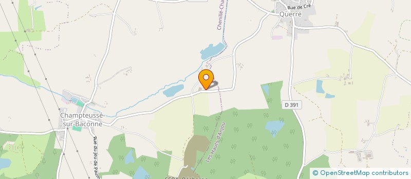 localisation de l'entreprise DE LA CHAPELLE  CHENILLE-CHAMPTEUSSE