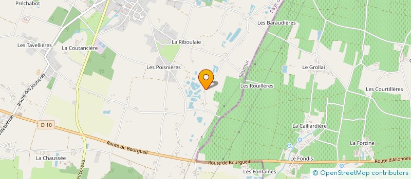 localisation de l'entreprise DE LA CHAPELLE  BRAIN-SUR-ALLONNES