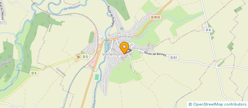 localisation de l'entreprise DE LA CHAPELLE  VOINEMONT