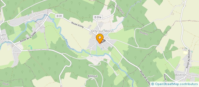 localisation de l'entreprise DE LA CHAPELLE ST QUENTIN  ORLY-SUR-MORIN