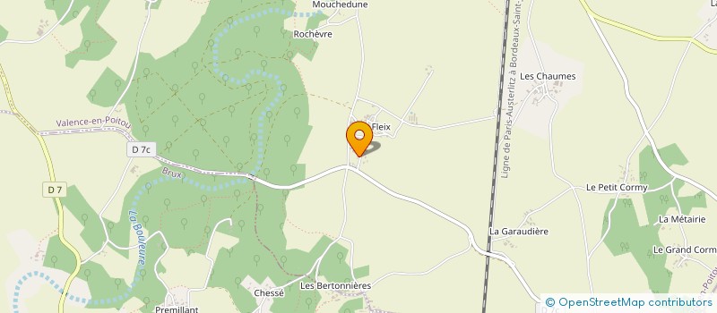 localisation de l'entreprise DE LA CHARBONNIERE à VALENCE-EN-POITOU