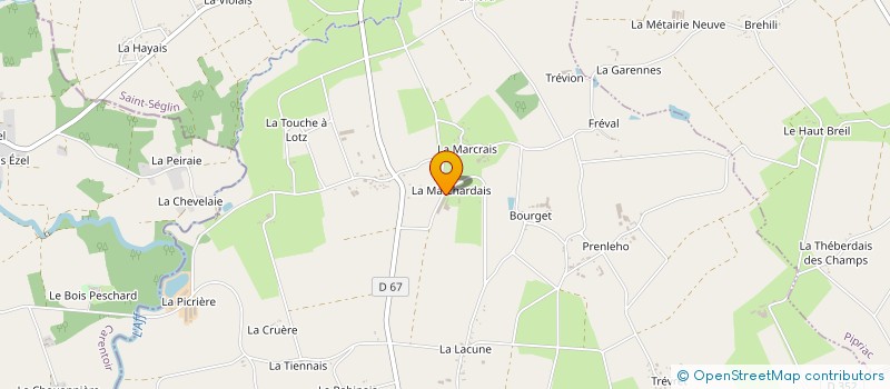 localisation de l'entreprise DE LA CHARMILLE  BRUC-SUR-AFF