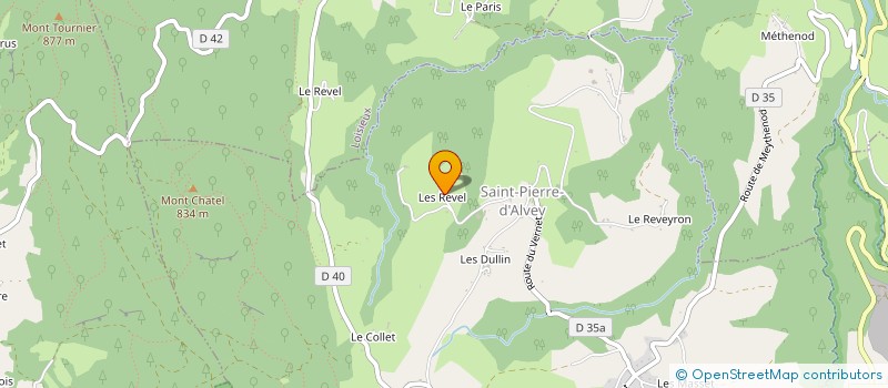 localisation de l'entreprise DE LA CHARNETTE  SAINT-PIERRE-D'ALVEY